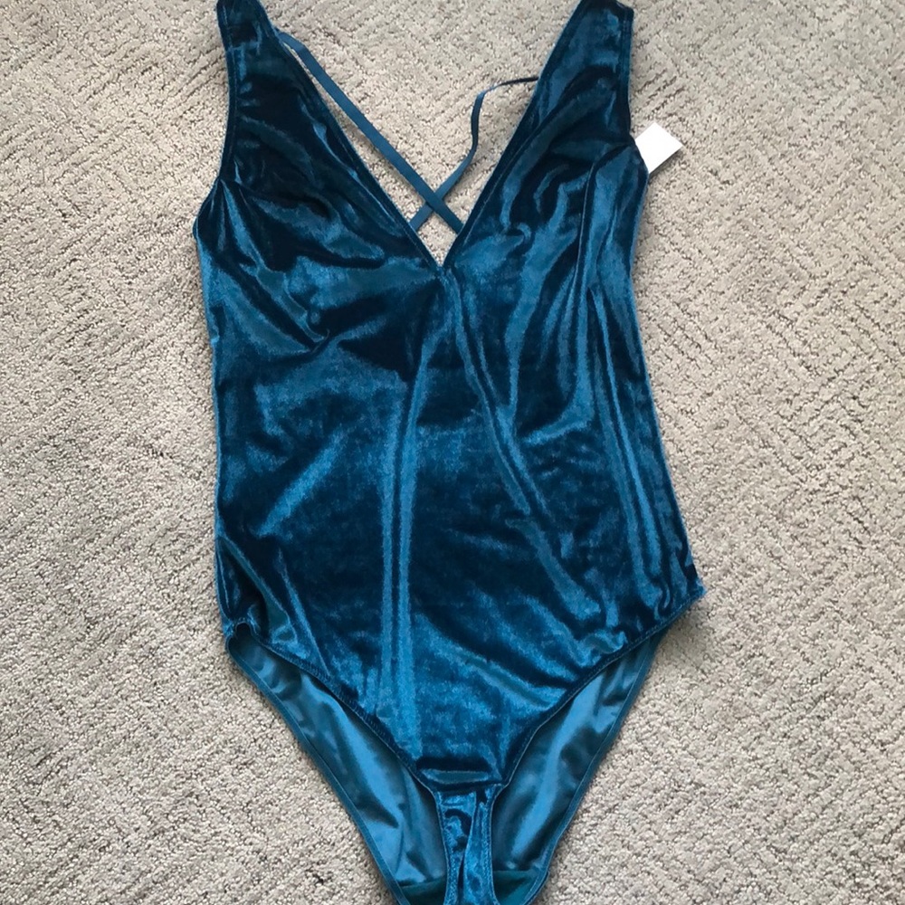 Velvet Teal Bodysuit